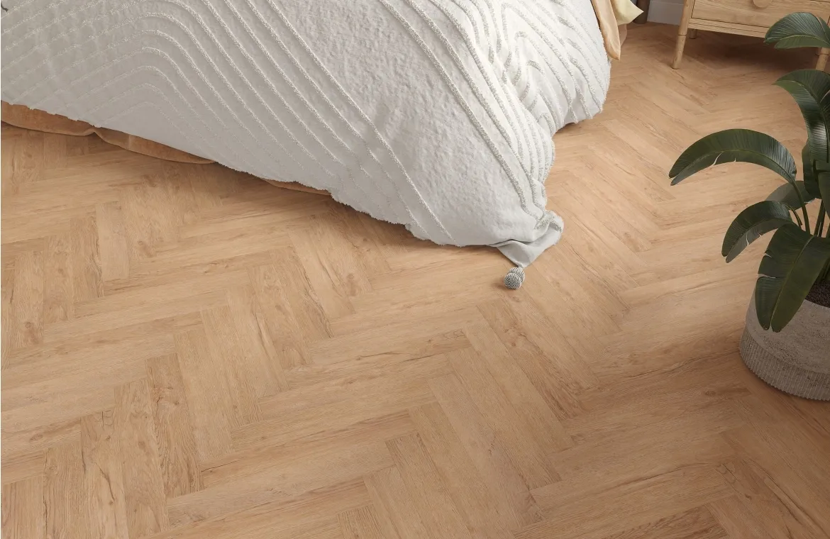 Accent Golden Sand Oak 2mm Herringbone LVT Flooring