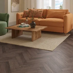Accent Midnight Oak 2mm Herringbone LVT Flooring