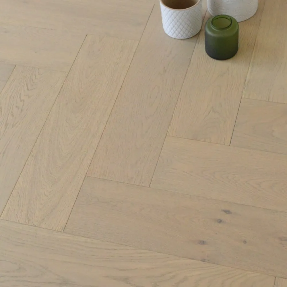 Engineered Grey Oak Click-Lock Parquet Flooring