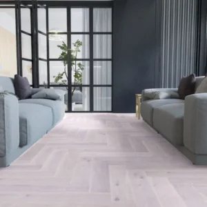 Engineered White Oak Brushed & Oiled Parquet Flooring